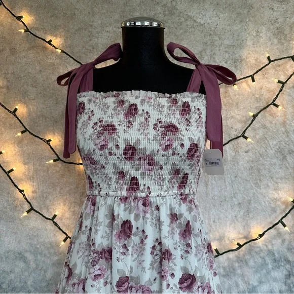 NWT Altar'd State Pink Floral Dress - Picture 3 of 16